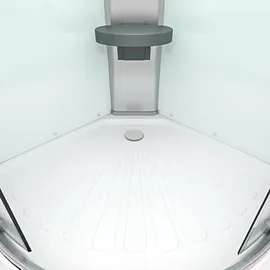 SeniorBad Duschkabine Fertigdusche Dusche Komplettkabine D10-00T0-EC 80x80 cm mit 2K Scheiben Versiegelung
