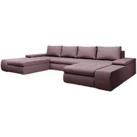 Luxusbetten24 Schlafsofa Designer Sofa Martino, mit Schlaffunktion rosa