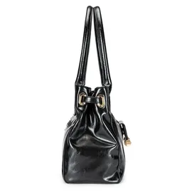 L.Credi Sandri Schultertasche Polyurethan Black