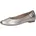Damen Ballerinas aus Leder Elegant Pearl Metallic 41 EU