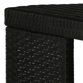 vidaXL Gartenbar Set 5-tlg. Schwarz