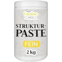 Creative Deco Strukturpaste 2 kg Weiße Spachtelmasse