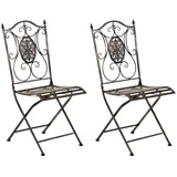 Clp Sibell Gartenstuhl 42 x 49 x 91,5 cm bronze 2er Set