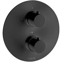 Fortis Brera Thermostat für 2 Verbraucher, Unterputz, rund, 78691MB,