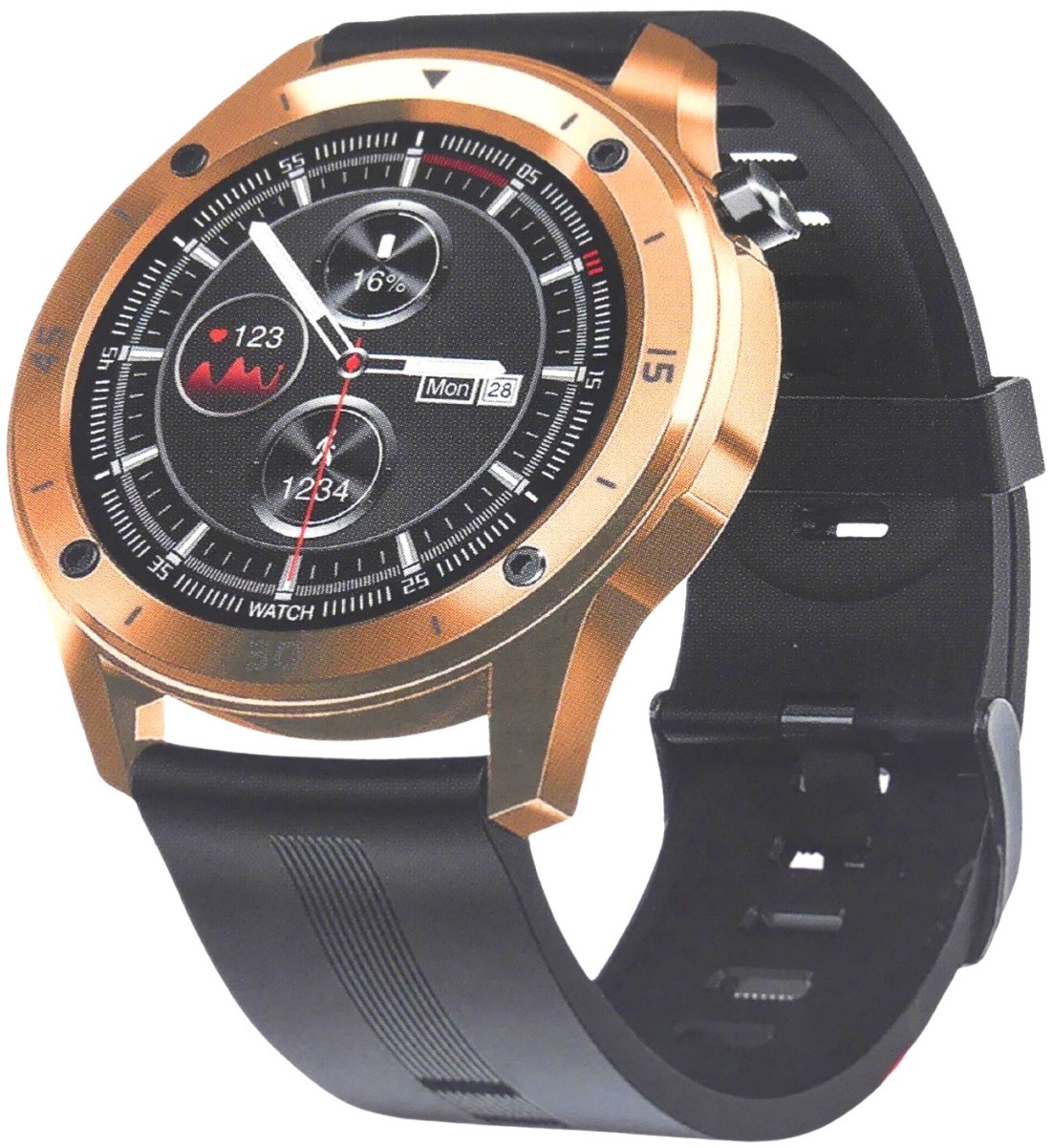 Smarte Armbanduhr Teso 500CH 256196 FontaFit Sportuhr Schrittzähler Smart Wat...