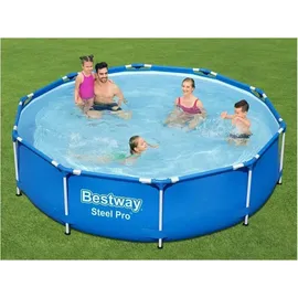 BESTWAY Steel Pro Frame Pool Set 366 x 76 cm inkl. Filterpumpe
