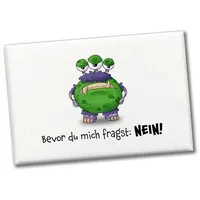 Speecheese Freches Monster in lila-grün Souvenir Souvenir Magnet mit