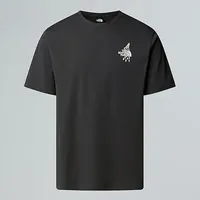 The North Face Unisex Powder Days Relaxed Graphic T-Shirt, Asphalt Grey, XS