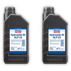 2x 1L LIQUI MOLY 6954 Hydrauliköl mineralisch HLP 22 für Maschinen Pumpen