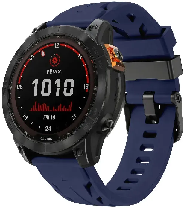 Strap-it Amazfit T-Rex Ultra 2 Armband Silikon für Amazfit T - Dunkelblau - Schnallenverschluss