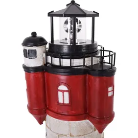 Westerholt Solar Leuchtturm Roter Sand Polyresin 78 cm inkl. LED weiß
