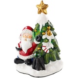 Callstel Lautsprecher mit Weihnachtsmann und Tannenbaum, Bluetooth, 8 Watt