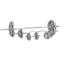 Gorilla Sports Hantelset Gusseisen Gripper 108 kg grau|silber 110kg