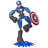 Hasbro Marvel Avengers Bend and Flex Figur, Captain America,