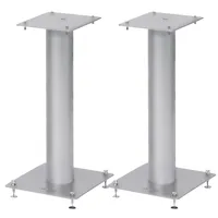 NORSTONE Lautsprecherständer NorStone Lautsprecherständer Stylum 1 silber (matt 50cm (Paar), (bis 10.2 Zoll, belastbar bis 50kg, pulverbeschichtet, Höhe 50cm) silberfarben