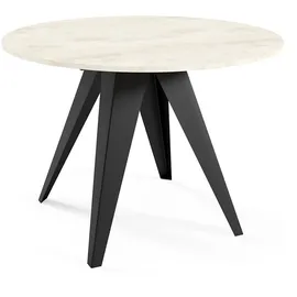 Feldmann-Wohnen Gerda Ø 90 cm Chromix weiß