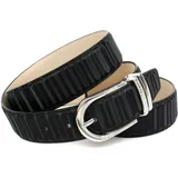 Anthoni Crown Damengürtel Leder schwarz 100