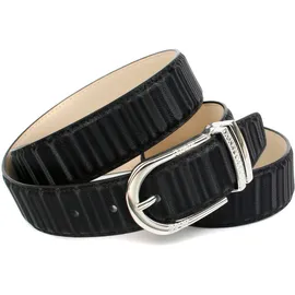 Anthoni Crown Damengürtel Leder schwarz 100