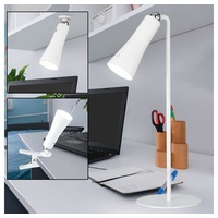WOFI Tischleuchte Akku Schreibtischlampe dimmbar Wandleuchte Taschenlampe, mit Ladekabel, 1,5W 160lm warmweiß