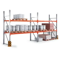 Palettenregale 5500x2700x1100 mm, 3 Ebenen, Grundregal