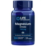 Life Extension - Magnesium (Citrate) 100 Kapseln, bioverfügbares Magnesium für Muskel- und Nervenfunktion, Energie, Knochen und Zähne