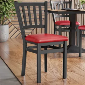 GGM Möbel Bistrostuhl Kunstleder Rot 2er Set