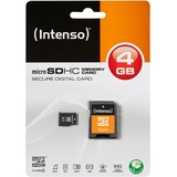 Intenso microSD Class 4 + SD-Adapter 4 GB