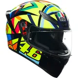 AGV K1 S Soleluna 2017 Schwarz/Neon-Gelb/Blau/Rot XL