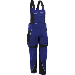 Latzhose "IRON" - S62 (kurz) - kornblau/schwarz