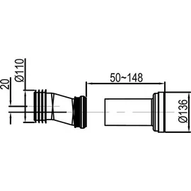 Bernstein Sanitärmodul 805 Aufputz-Spülkasten Schwarz