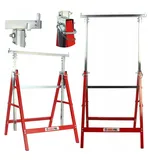 Werkböcke 2er Set klappbar höhenverstellbar Stahl Arbeitsböcke 150kg Sägebock