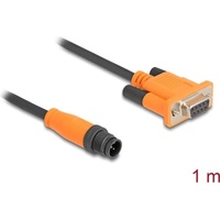 DeLock 66745 Serien-Kabel Schwarz, Orange 1 m M12 CAN