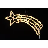 Spetebo LED Weihnachts Fenster Silhouette XXL - Sternschnuppe - Blau