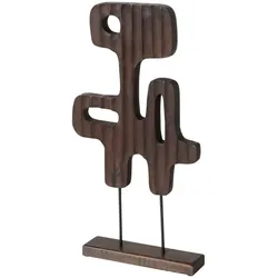Skulptur Estran II Dunkelbraun