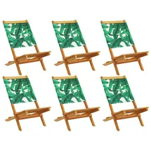 vidaXL Gartenstuhl 48 x 94 x 20 cm grün 6 St.