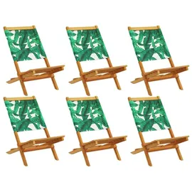 vidaXL Gartenstuhl 48 x 94 x 20 cm grün 6 St.