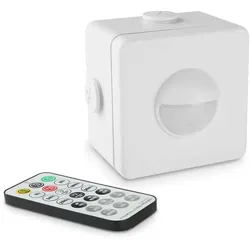 Aufbau Bewegungsmelder PIR 240° - IP66 inkl Fernbedienung