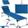 Tectake Sonnenliege 200 x 61 x 115 cm Blau