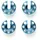 TAMIYA Dämpferreturner Aluminium 300053876 Blau