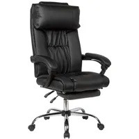 AMSTYLE Chefsessel (Armlehnen) schwarz