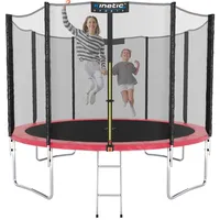 Kinetic Sports Gartentrampolin 310 cm inkl. Sicherheitsnetz pink