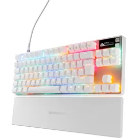 SteelSeries Apex Pro TKL GEN3, Gaming Tastatur, Mechanisch, Sonstiges, Kabelgebunden, Weiß