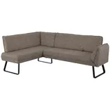 K+W Komfort & Wohnen Eckbank K+W KOMFORT & WOHNEN "Drive", braun (braun 78), H:91cm T:68cm, Sitzbänke, Eckbank, mit Seitenteilverstellung am langem Schenkel zur Sitzplatzerweiterung