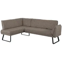 K+W Komfort & Wohnen Eckbank K+W KOMFORT & WOHNEN "Drive", braun (braun 78), H:91cm T:68cm, Sitzbänke, Eckbank, mit Seitenteilverstellung am langem Schenkel zur Sitzplatzerweiterung