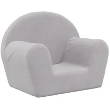 vidaXL Kindersofa vidaXL Hellgrau weich Plüsch