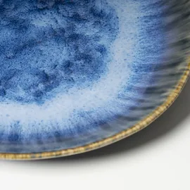 gipfelstück Dessertteller Wilde Schlucht 22 cm blau 4er Set