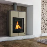 Aquaflam Vario Saporo Basic Wasserführender Kaminofen Olive 11 kW (5 kW