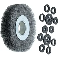 Lessmann Draht-Rundbürste Stahldraht 0,20 mm, Bürsten-⌀xBesatzbreite: 150X30 mm