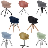 Stuhl Kunststoff Bürostuhl Skandinavisch Verschiedene Beine + Farben Stühle NOÉ