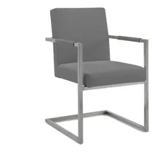 Niehoff Ned Schwingstuhl 65,5 x 55 x 87 cm silber/charcoal